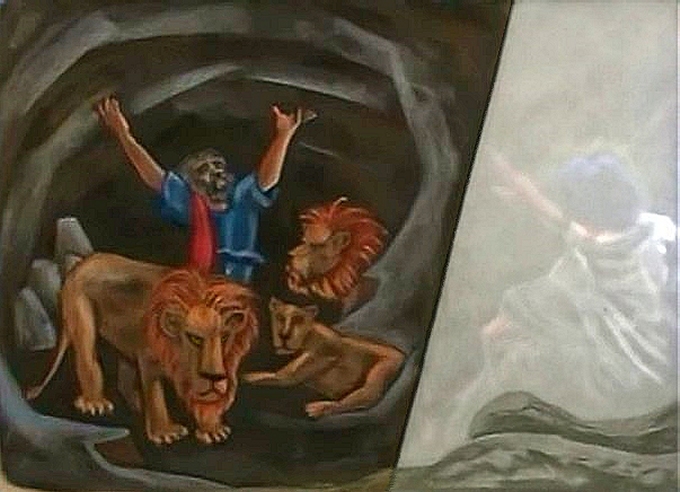 Daniel among Lions 