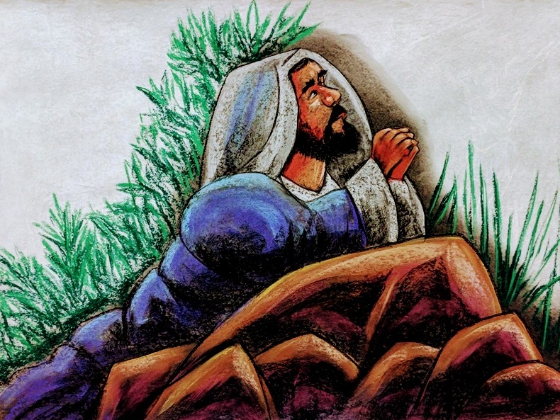 Jesus at Gethsemane 